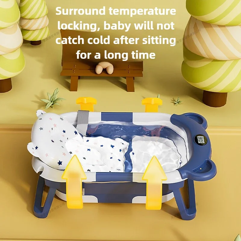 foldable baby bath tub intelligent temperature display foldable baby bath tub intelligent temperature display