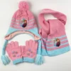 Disney Elsa and Anna Scarf Hat and Glove 3Sets