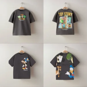 kids disney t shirt loose costume summer