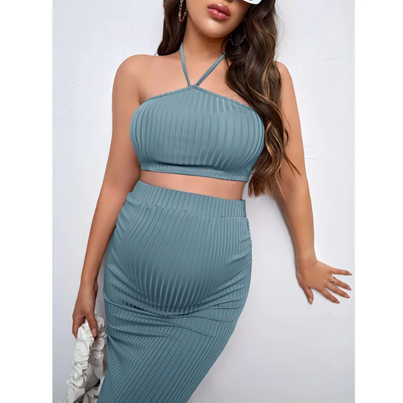 maternity camisole top and pencil skirt set maternity camisole top and pencil skirt set